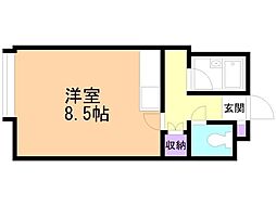 メゾンS&Y3 ワンルームの間取図画像