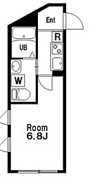 BloomTower西新宿 1Kの間取図画像