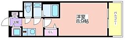 プライムアーバン御堂筋本町 1Kの間取図画像