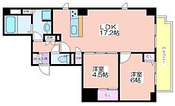 ラ・クレアーレ京町堀パークヴィラ 8階/-