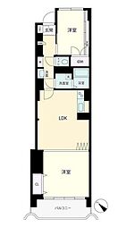 目黒フラワーマンション 2LDKの間取図画像