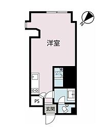 原宿タウンホーム 1Kの間取図画像
