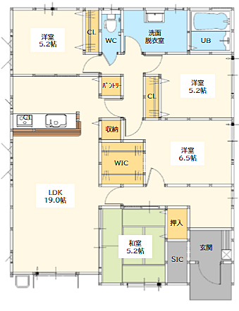 間取りを拡大表示