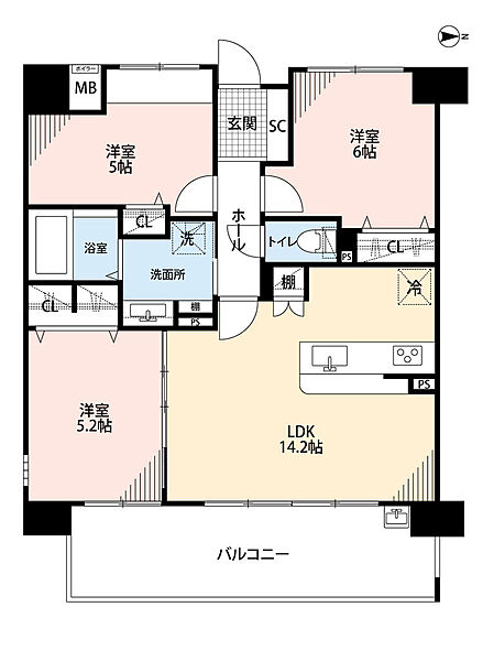 間取りを拡大表示