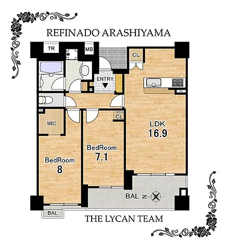 2LDK 間取り