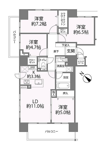 間取りを拡大表示