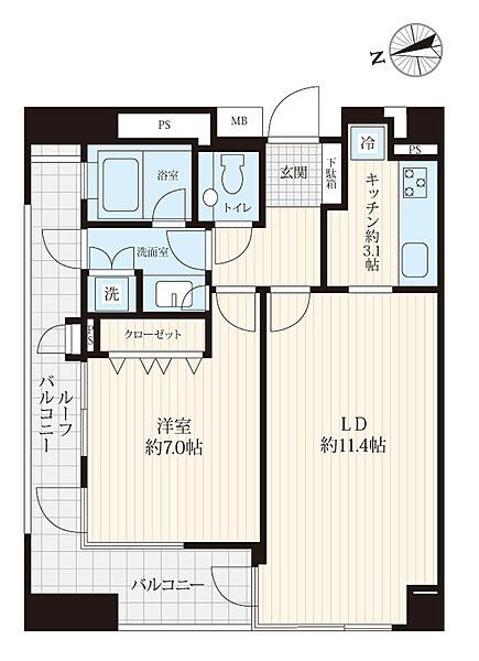 間取りを拡大表示