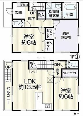 間取り 葛飾区南水元2丁目　中古戸建