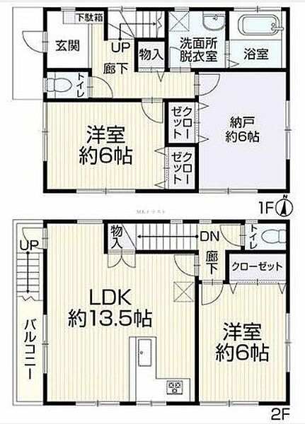 間取りを拡大表示