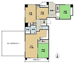 ナビタウン一宮マンション 4LDKの間取図画像