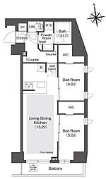 COMFORIALIV西葛西 2LDKの間取図画像