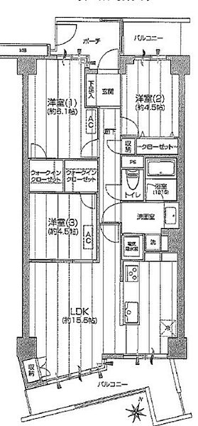 間取りを拡大表示