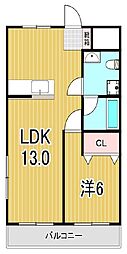 ストークマンション 1LDKの間取図画像