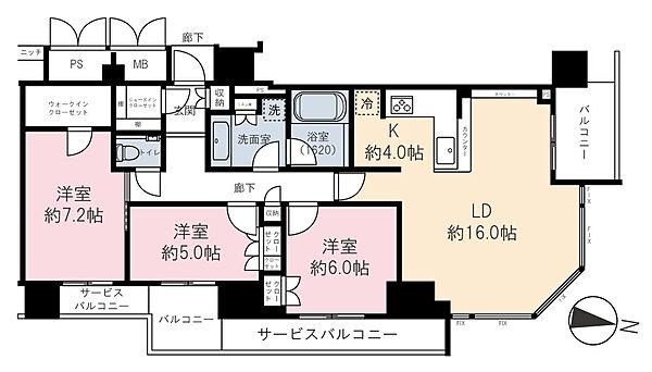 間取りを拡大表示