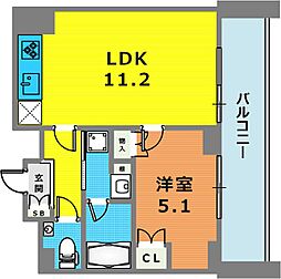 COMFORIA駒場 1LDKの間取図画像