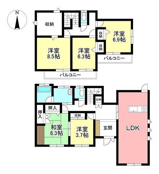 間取りを拡大表示