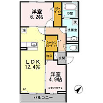 東京都江戸川区西葛西３丁目（賃貸アパート2LDK・3階・58.20㎡） その2