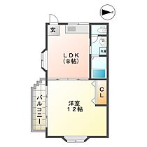 岸田コーポ 1 ｜ 三重県津市上浜町2丁目（賃貸アパート1LDK・2階・39.60㎡） その2