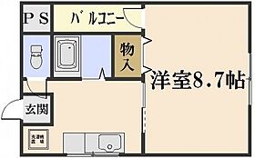 岡山県岡山市北区広瀬町（賃貸マンション1K・3階・24.75㎡） その2