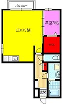 カーサ・エクレール  ｜ 大阪府東大阪市角田１丁目（賃貸アパート1LDK・1階・40.35㎡） その2