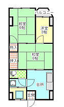 朝日ビル 201 ｜ 茨城県日立市東多賀町５丁目6-11（賃貸アパート3K・2階・42.97㎡） その2