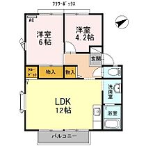 サンビレッジ小野田　B棟 202 ｜ 山口県山陽小野田市日の出１丁目7-25（賃貸アパート2LDK・2階・52.84㎡） その2