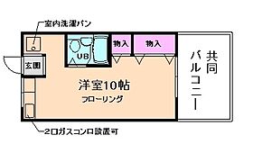 共栄マートハイツ 203 ｜ 大阪府池田市豊島北2丁目（賃貸マンション1R・2階・23.76㎡） その2