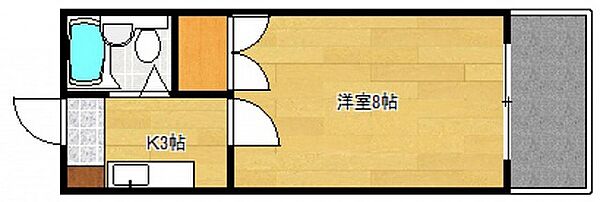 エステート平成 ｜広島県広島市中区吉島西1丁目(賃貸マンション1K・1階・21.60㎡)の写真 その2