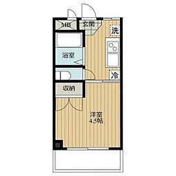 スズキハイム 1Kの間取図画像