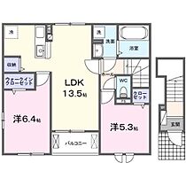 エピナールカスミガウラＡ  ｜ 茨城県かすみがうら市下稲吉（賃貸アパート2LDK・2階・59.16㎡） その2