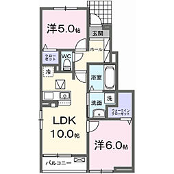 間取図画像 2LDK