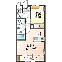 Solaris (ソラリス) 1LDKの間取図画像