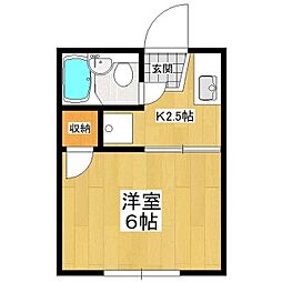 メゾン・ド・ジュネス 1Kの間取図画像