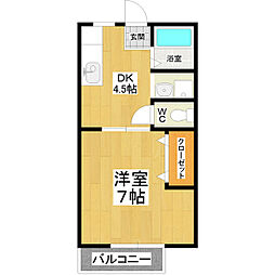 マイステージ3番館 1DKの間取図画像