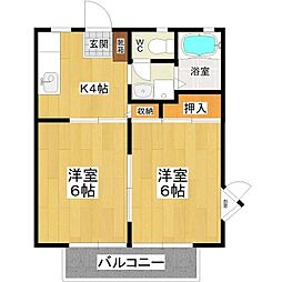 サンライフ坂本 2Kの間取図画像