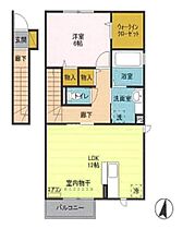 Ｓヒルズ 0201 ｜ 茨城県つくば市倉掛（賃貸アパート1LDK・2階・52.39㎡） その2