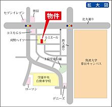 TTサンシティB棟 0204 ｜ 茨城県つくば市春日2丁目（賃貸アパート1K・2階・23.77㎡） その3