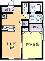 チロルガーデン 0201 ｜ 茨城県土浦市真鍋4丁目（賃貸アパート1LDK・2階・39.33㎡） その2