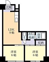 カズサコーポ 0305 ｜ 茨城県土浦市川口1丁目（賃貸マンション2LDK・3階・46.35㎡） その2