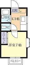 コーポ五本松 0202 ｜ 茨城県稲敷郡阿見町大字阿見（賃貸アパート1K・2階・20.24㎡） その2