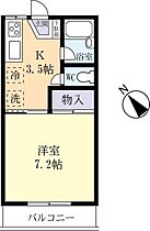 スプリングミスト  ｜ 茨城県稲敷郡阿見町岡崎1丁目（賃貸アパート1K・2階・26.49㎡） その2