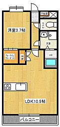 ニューステーションホテル・レジデンス 1LDKの間取図画像