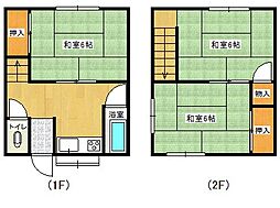 みずほ荘 3Kの間取図画像