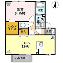 ロミオ・グレース A202 ｜ 富山県富山市中冨居新町（賃貸アパート1LDK・2階・45.35㎡） その2