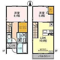 Cherry side(チェリーサイド) 101 ｜ 富山県富山市清水町1丁目（賃貸アパート2LDK・1階・58.93㎡） その2