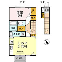 D-roomルフィー 205 ｜ 富山県富山市向新庄町4丁目（賃貸アパート1LDK・2階・42.54㎡） その2