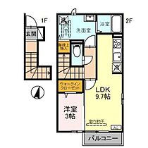 エルミタージュII 201 ｜ 富山県富山市婦中町蔵島（賃貸アパート1LDK・2階・42.39㎡） その2