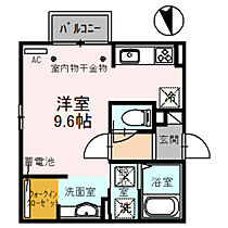 Coco　Air　B棟 105 ｜ 富山県富山市塚原（賃貸アパート1R・1階・27.77㎡） その2