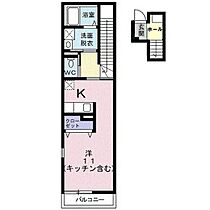 ウエスト・モンターニュ A205 ｜ 富山県富山市太郎丸西町1丁目（賃貸アパート1R・2階・35.41㎡） その2