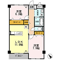 ブライトコート中川原 302 ｜ 富山県富山市中川原（賃貸アパート2LDK・3階・63.92㎡） その2